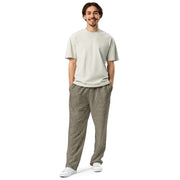 Rainstripe Needles and Clouds Brown CAMO Unisex Wide-Leg Joggers