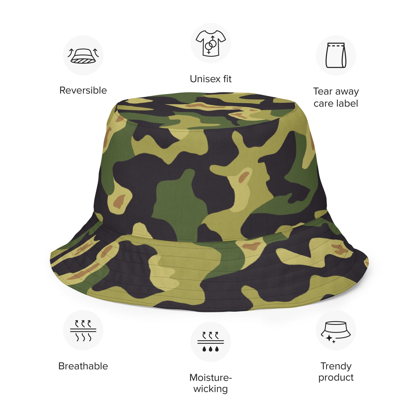 Czech Salamander VZ60 CAMO Reversible bucket hat - Bucket Hats