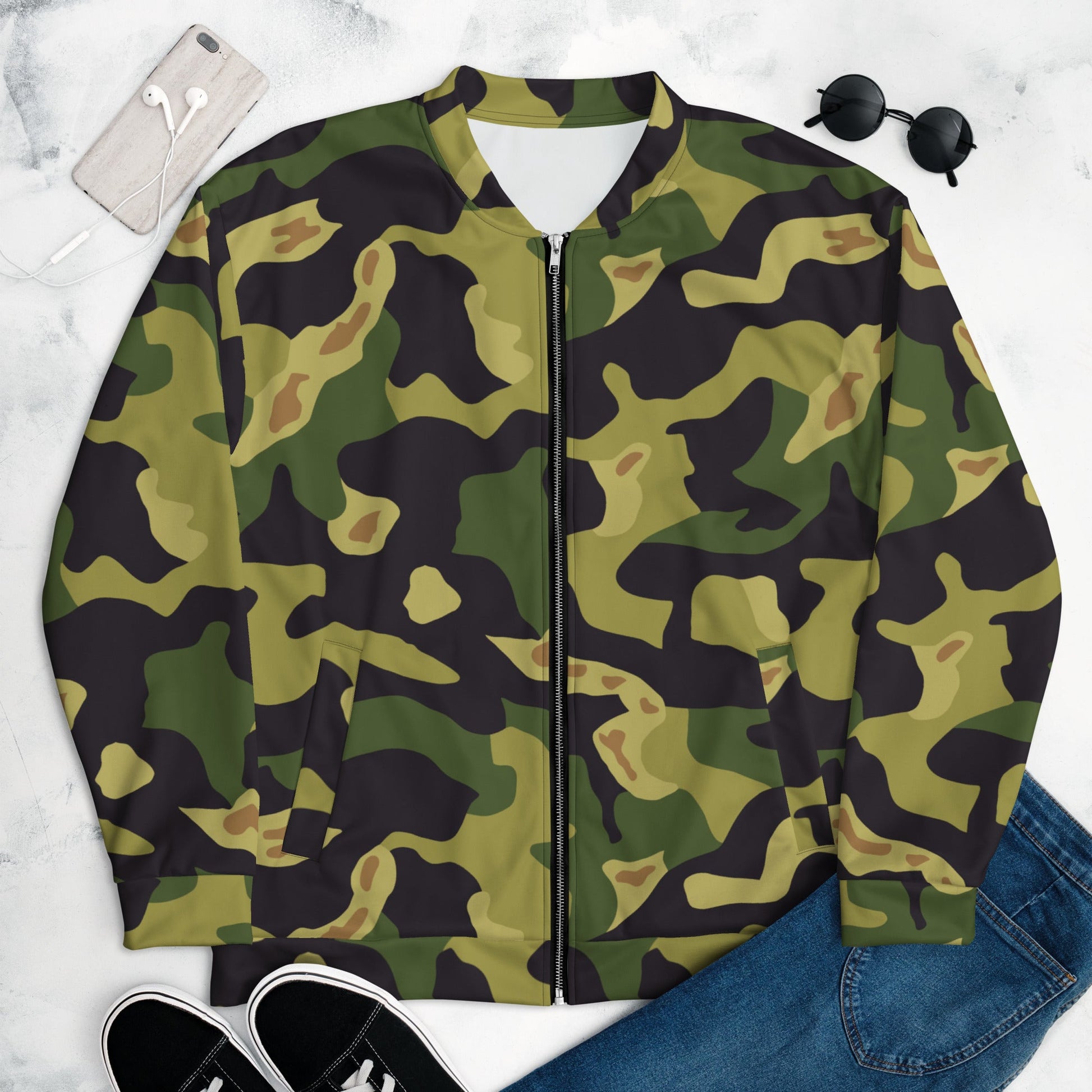 Czech Salamander VZ60 CAMO Unisex Bomber Jacket - XS - Jackets
