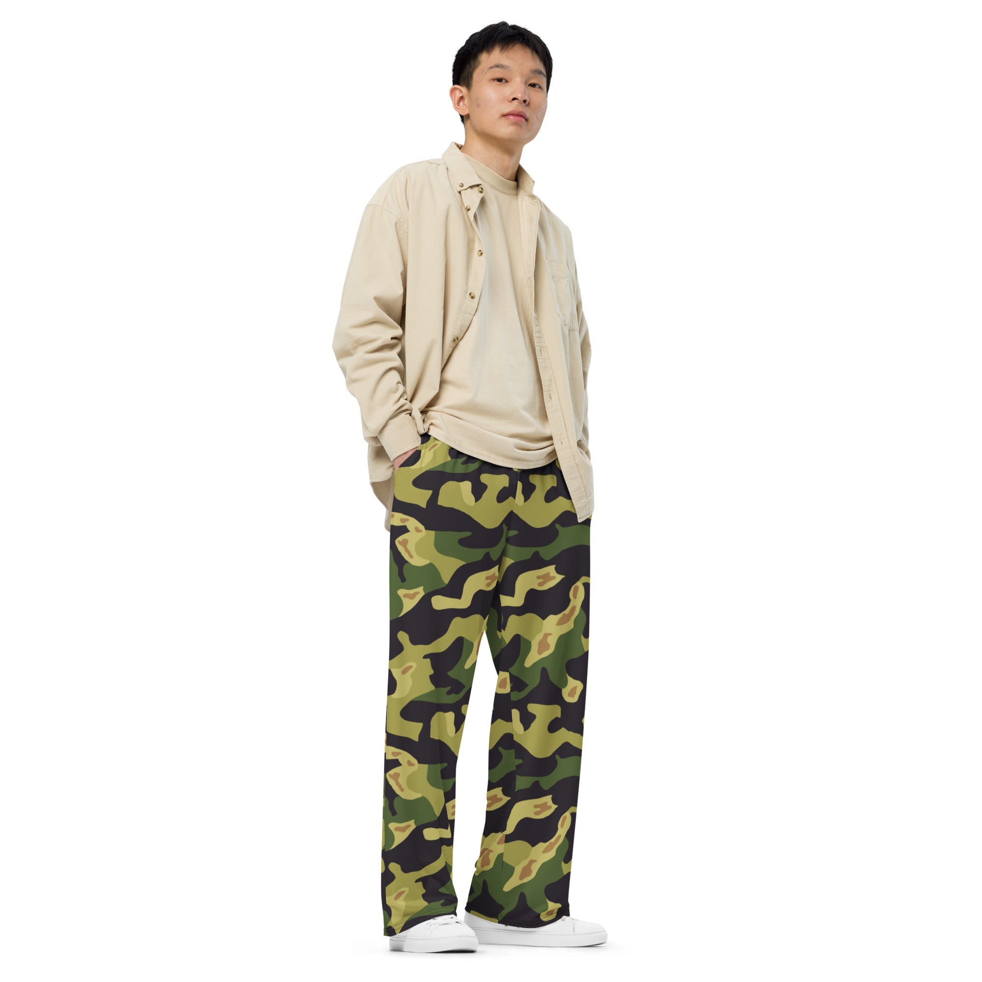 パンツ wide military pants CAMO HQ - Czech Multi-terrain MAD21 CAMO unisex wide-leg