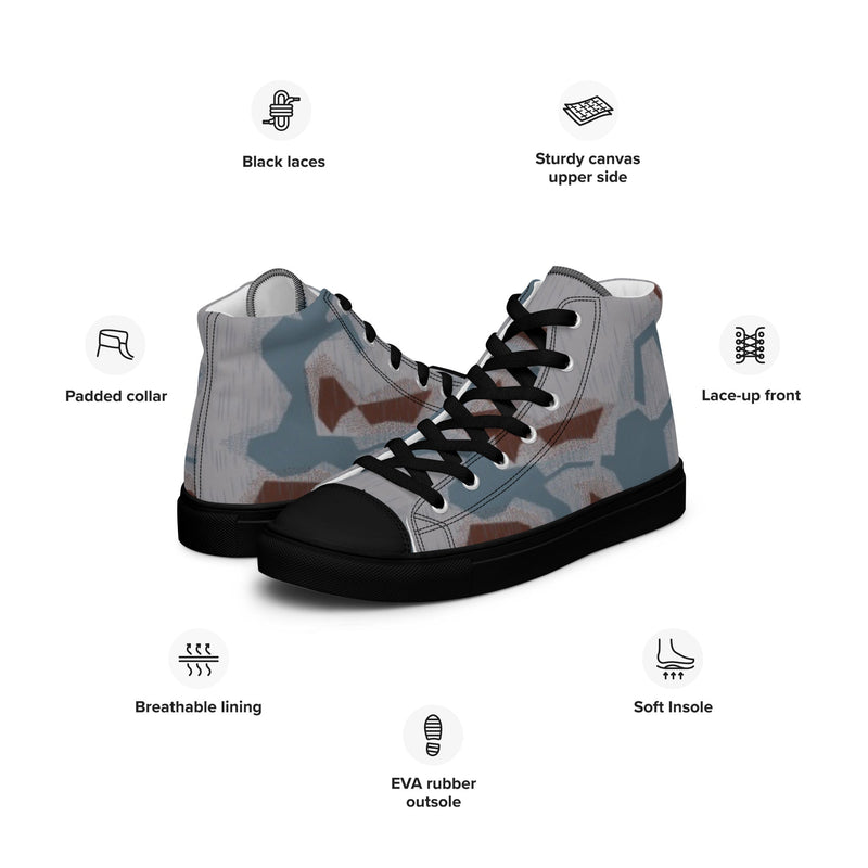 Sumpfmuster Bahnak Marsh CAMO Mens High-Top Canvas Shoes