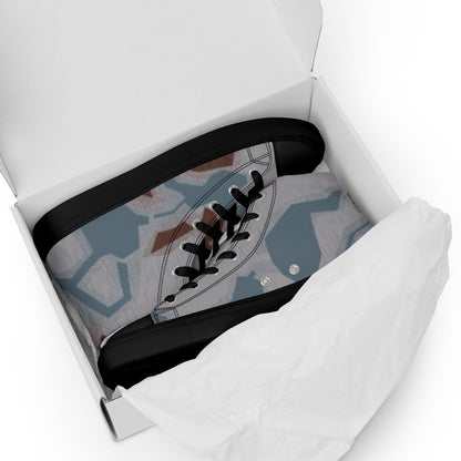 Czech Sumpfmuster Bahnak CAMO Mens high top canvas shoes - High Top Canvas Shoes