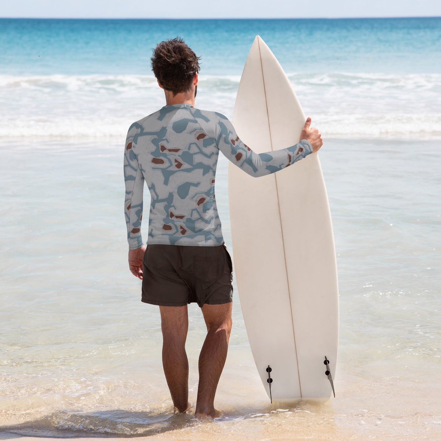 Czech Sumpfmuster Bahnak CAMO Mens Long-Sleeve Rash Guard
