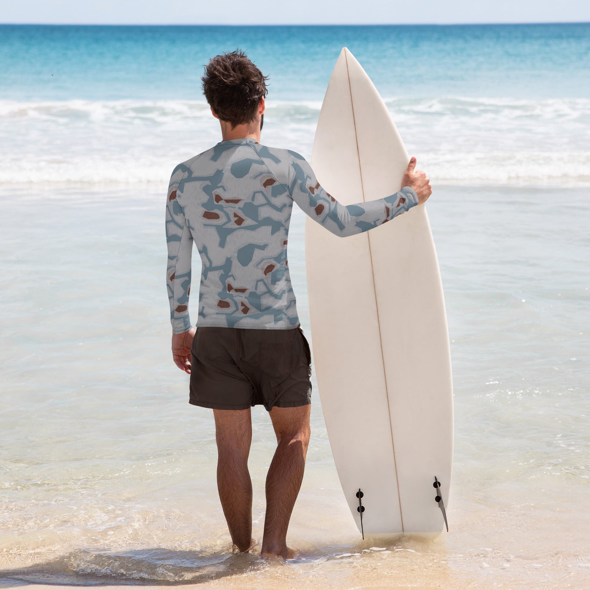 Czech Sumpfmuster Bahnak CAMO Mens Long-Sleeve Rash Guard