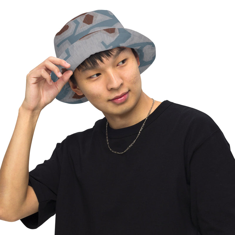 Sumpfmuster Bahnak Marsh CAMO Reversible Bucket Hat - Head