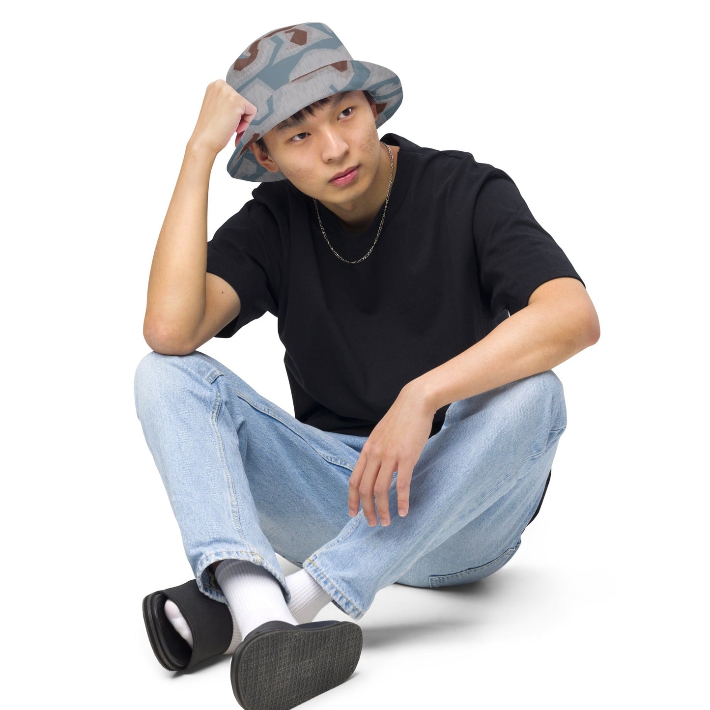 Czech Sumpfmuster Bahnak CAMO Reversible bucket hat - Bucket Hats