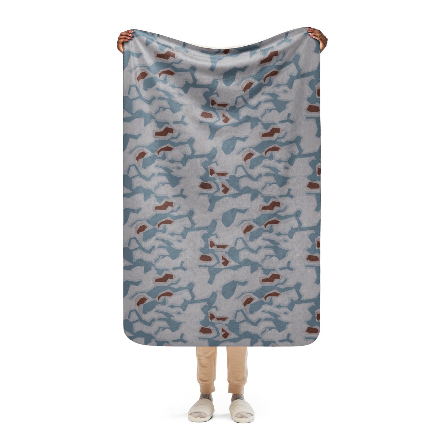 Czech Sumpfmuster Bahnak CAMO Sherpa Blanket - 37″×57″