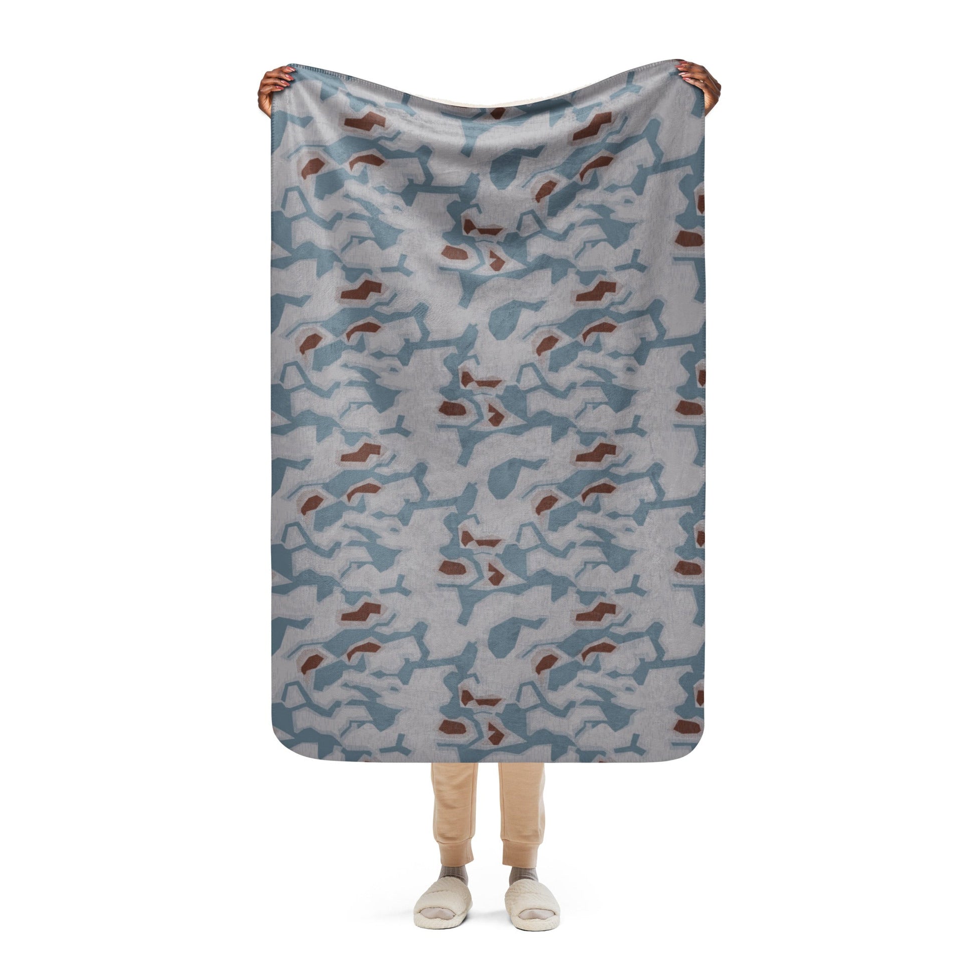 Czech Sumpfmuster Bahnak CAMO Sherpa Blanket - 37″×57″