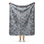 Sumpfmuster Bahnak Marsh CAMO Sherpa Blanket - 50″×60″
