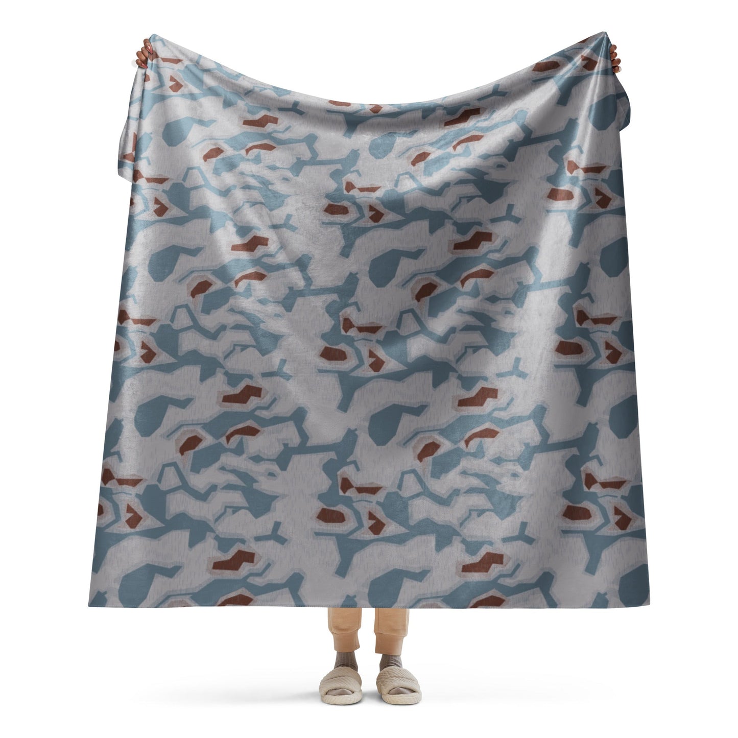 Czech Sumpfmuster Bahnak CAMO Sherpa Blanket - 60″×80″