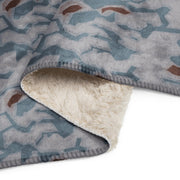 Sumpfmuster Bahnak Marsh CAMO Sherpa Blanket