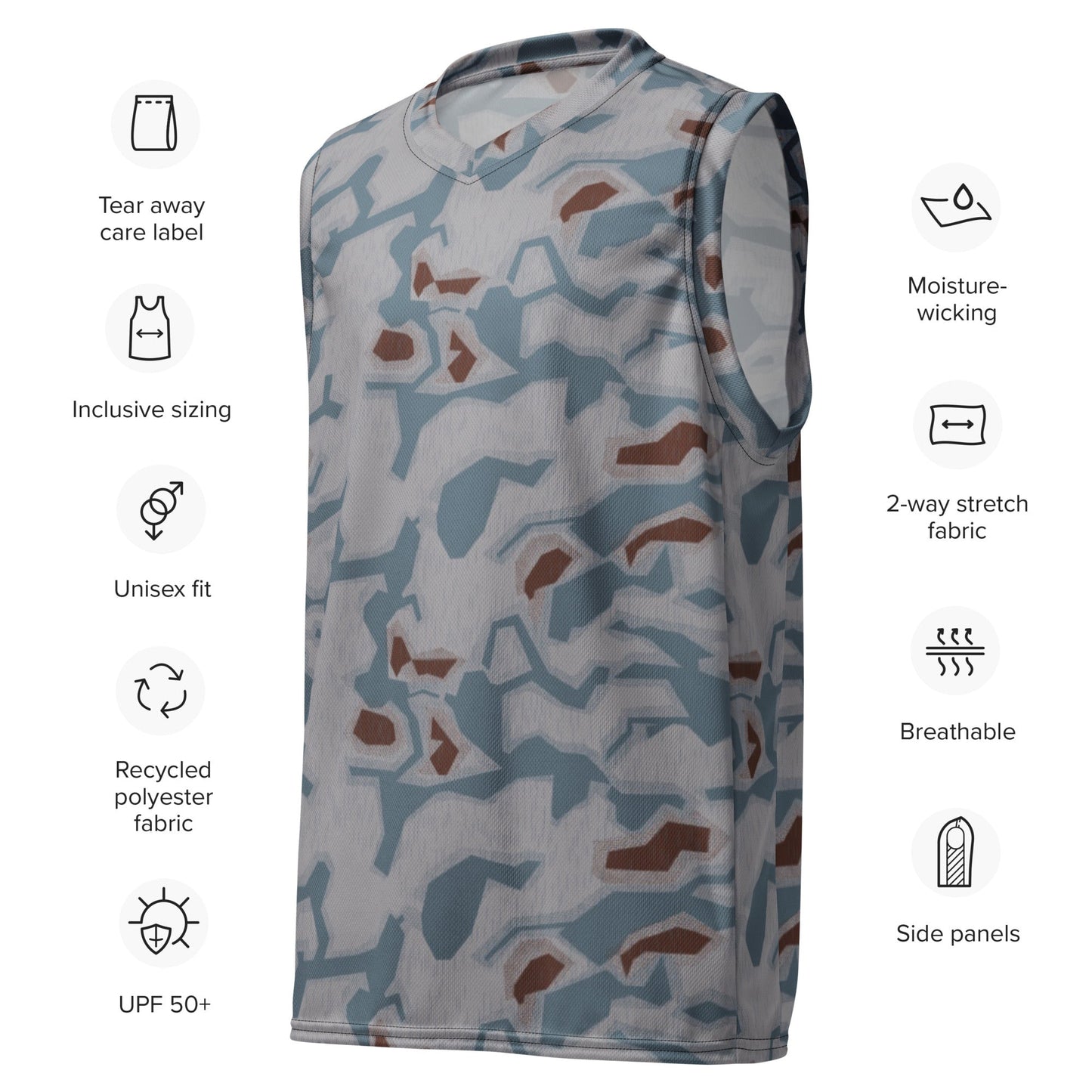 Czech Sumpfmuster Bahnak CAMO unisex basketball jersey Basketball Jerseys