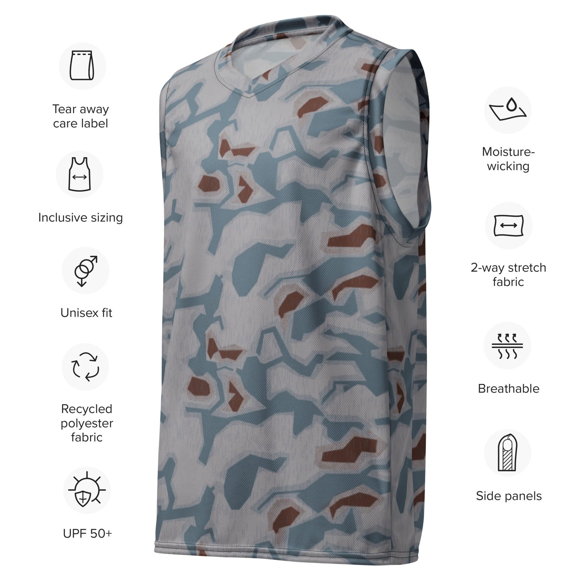 Czech Sumpfmuster Bahnak CAMO unisex basketball jersey Basketball Jerseys