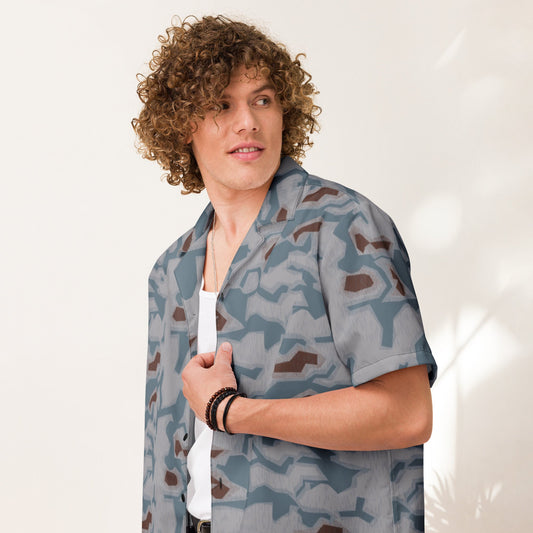 Czech Sumpfmuster Bahnak CAMO Unisex button shirt Button Shirts