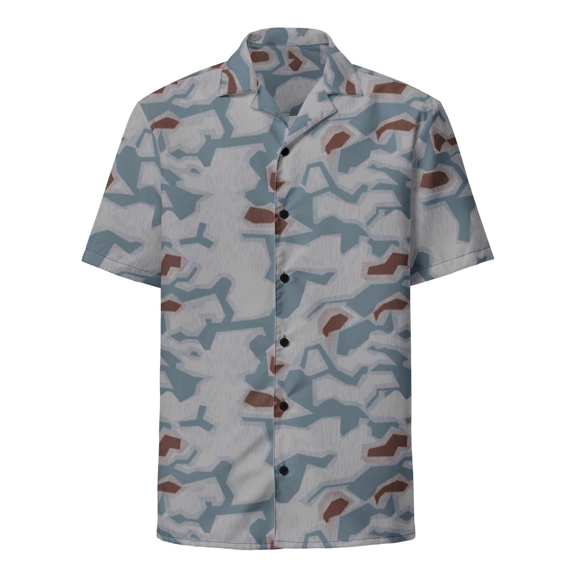 Czech Sumpfmuster Bahnak CAMO Unisex Short-Sleeve Button Shirt