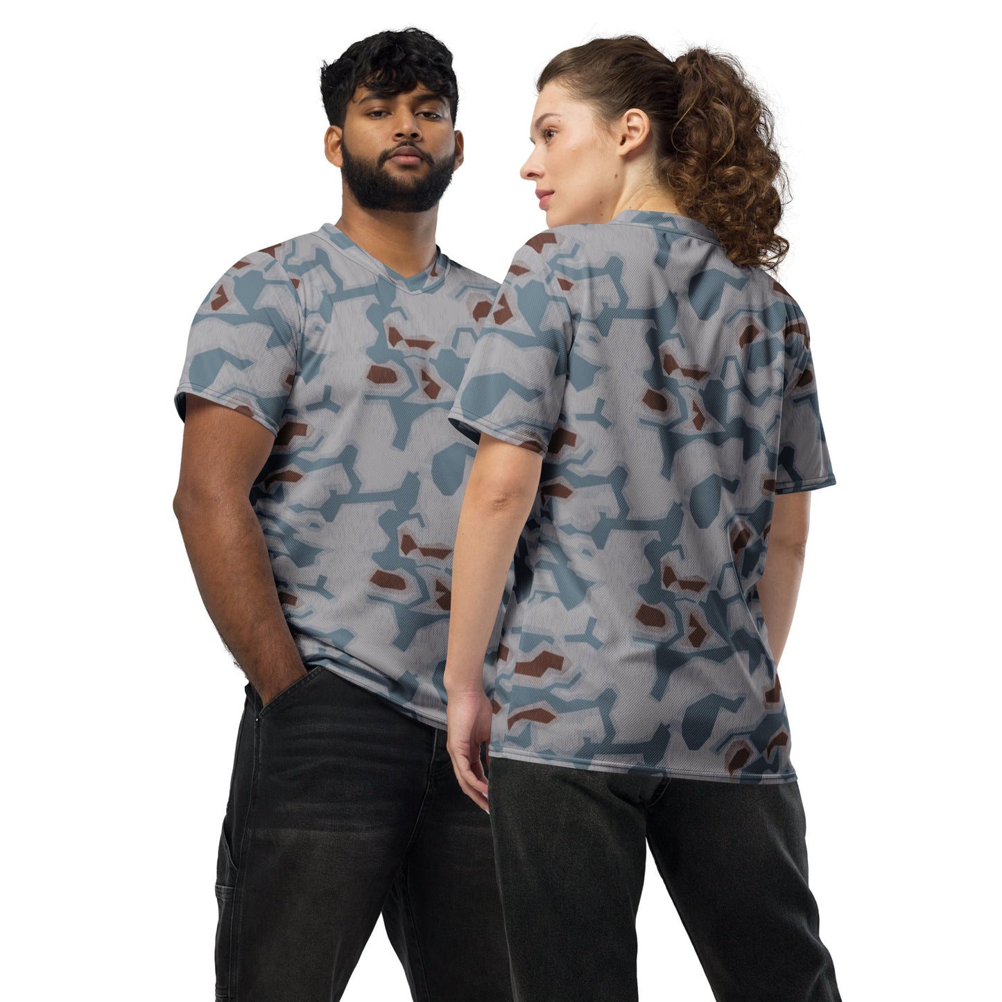 Czech Sumpfmuster Bahnak CAMO unisex sports jersey 2XS Sports Jerseys