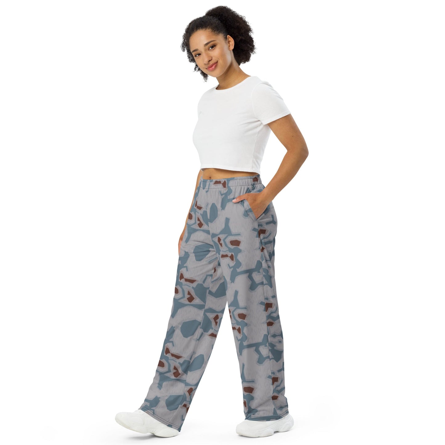 Czech Sumpfmuster Bahnak CAMO Unisex Wide-Leg Leisure Pants