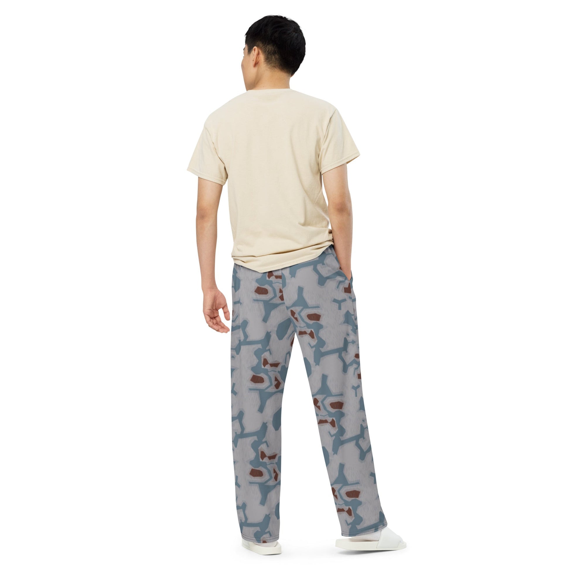 Czech Sumpfmuster Bahnak CAMO Unisex Wide-Leg Leisure Pants