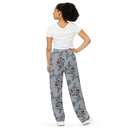 Czech Sumpfmuster Bahnak CAMO Unisex Wide-Leg Leisure Pants