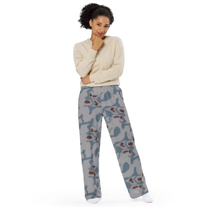 Czech Sumpfmuster Bahnak CAMO Unisex Wide-Leg Leisure Pants
