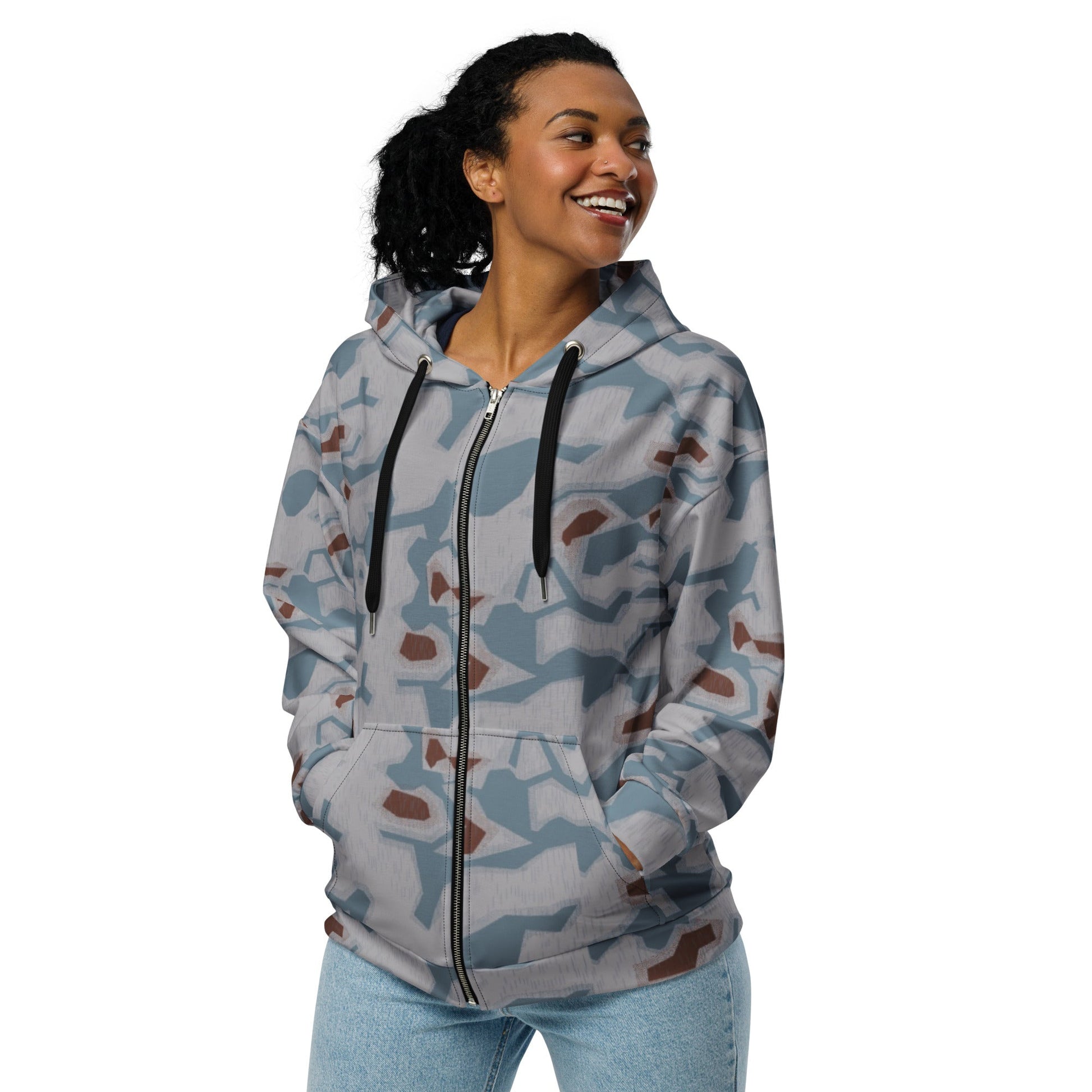 Czech Sumpfmuster Bahnak CAMO Unisex Zip Hoodie