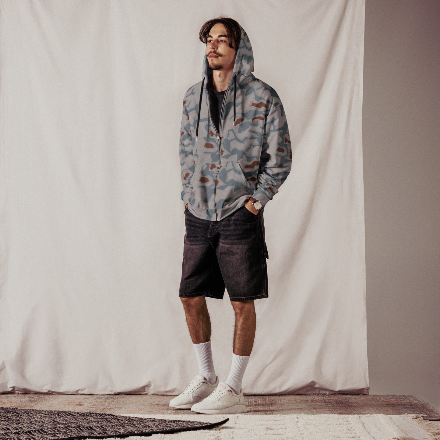 Czech Sumpfmuster Bahnak CAMO Unisex Zip Hoodie