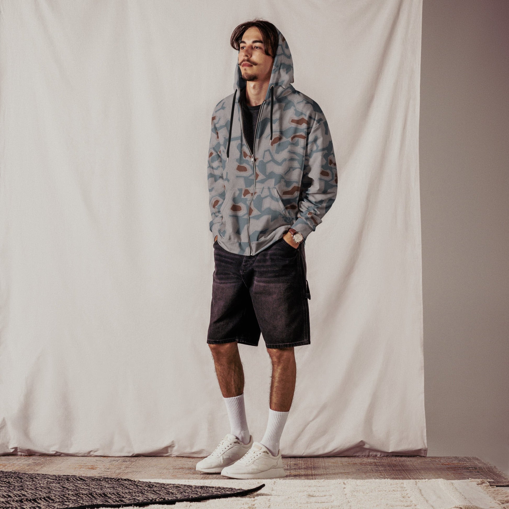 Czech Sumpfmuster Bahnak CAMO Unisex Zip Hoodie