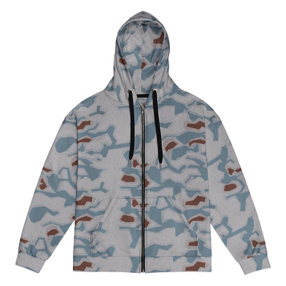 Czech Sumpfmuster Bahnak CAMO Unisex Zip Hoodie - 2XS