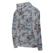 Sumpfmuster Bahnak Marsh CAMO Unisex Zip Hoodie