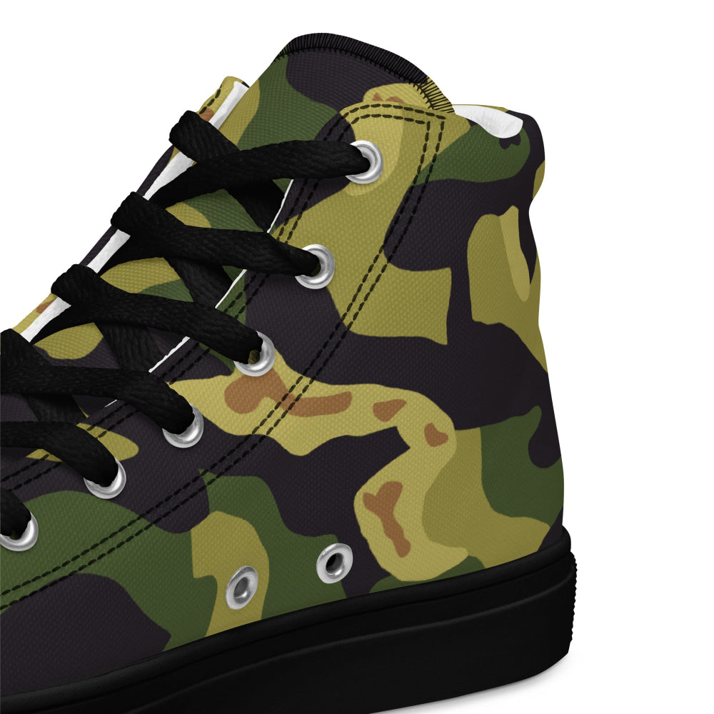 Czech VZ60 MLOK (Salamander) CAMO Men’s high top canvas shoes - Mens High Top Canvas Shoes