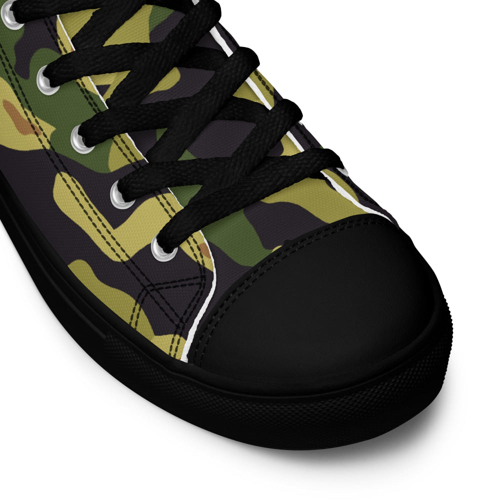 Czech VZ60 MLOK (Salamander) CAMO Men’s high top canvas shoes - Mens High Top Canvas Shoes