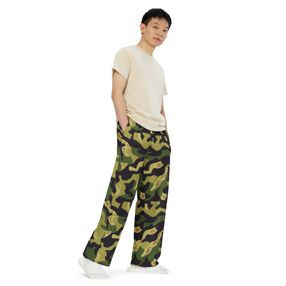 Czech VZ60 MLOK (Salamander) CAMO unisex wide-leg pants - Unisex Wide-Leg Pants