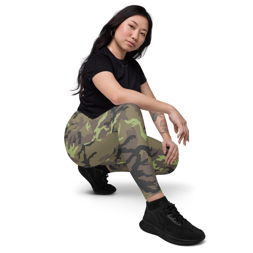 Czech VZ95 Leaf CAMO Leggings with pockets - Womens With Pockets