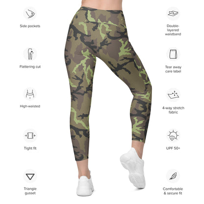 Czech VZ95 Leaf CAMO Leggings with pockets - Womens With Pockets