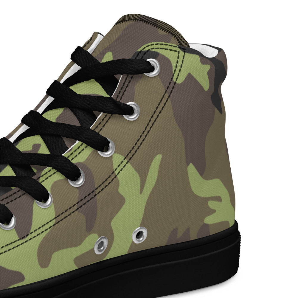 Czech VZ95 Leaf CAMO Men’s high top canvas shoes - Mens High Top Canvas Shoes