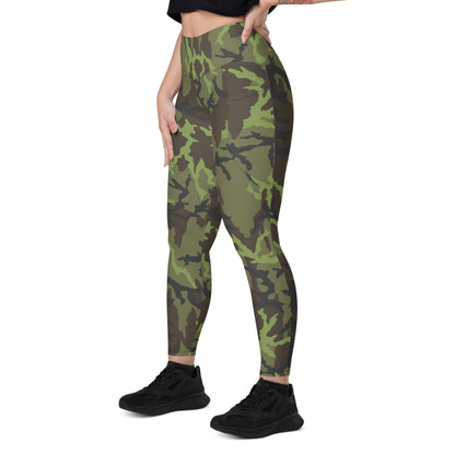 Czech VZ95 Woodland Leaf CAMO Leggings with pockets - Womens With Pockets