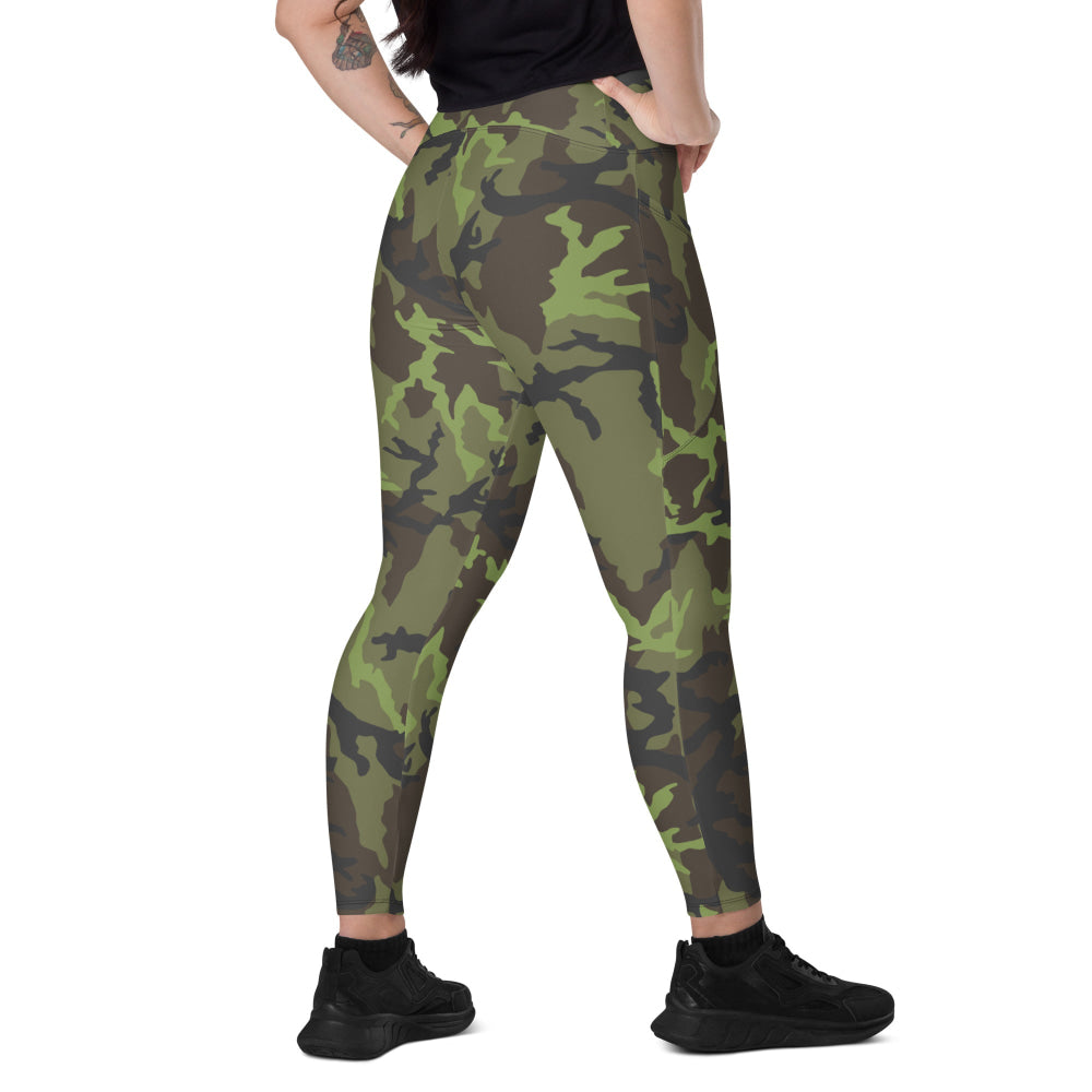 Czech VZ95 Woodland Leaf CAMO Leggings with pockets - 2XS - Womens With Pockets