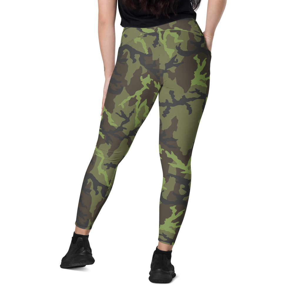 Czech VZ95 Woodland Leaf CAMO Leggings with pockets - Womens With Pockets