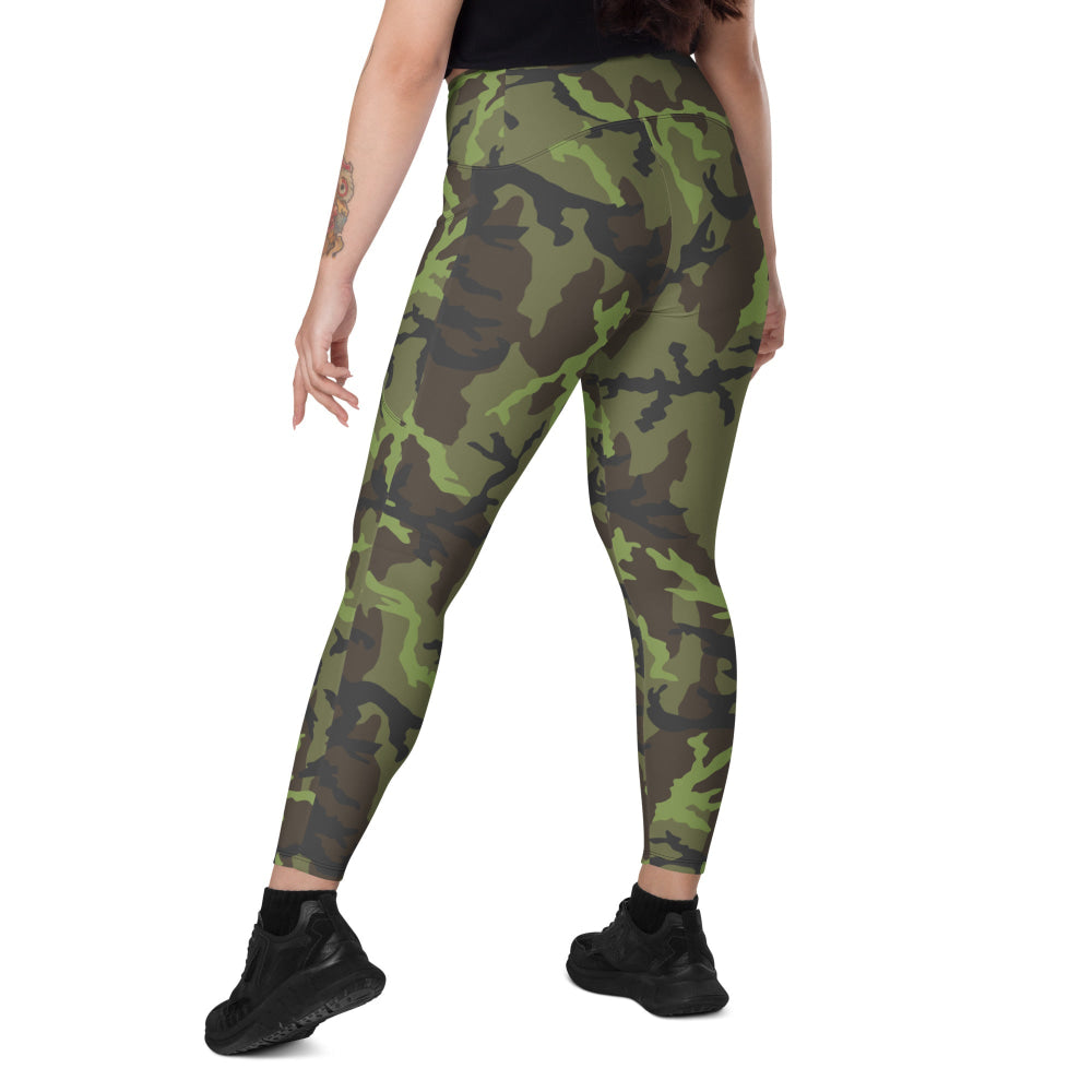 Czech VZ95 Woodland Leaf CAMO Leggings with pockets - Womens With Pockets