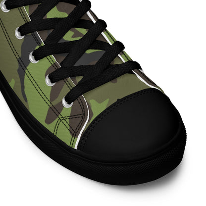 Czech VZ95 Woodland Leaf CAMO Men’s high top canvas shoes - Mens High Top Canvas Shoes