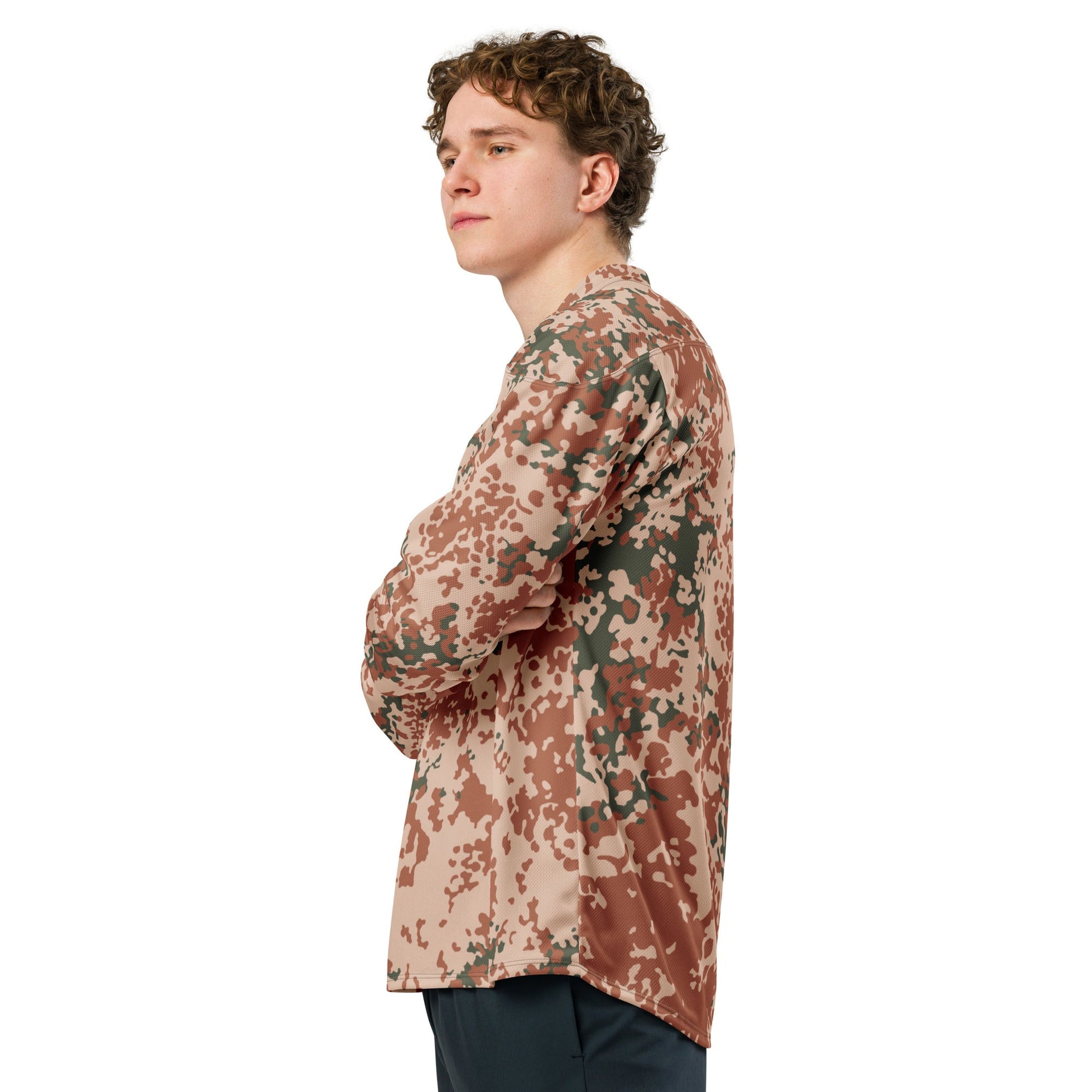 Danish Flecktarn Desert CAMO hockey fan jersey - 2XS - Hockey Jerseys