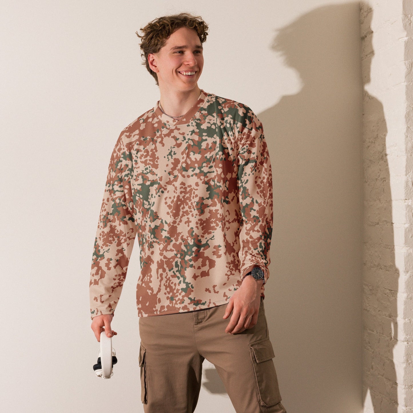 Danish Flecktarn Desert CAMO hockey fan jersey - Hockey Jerseys