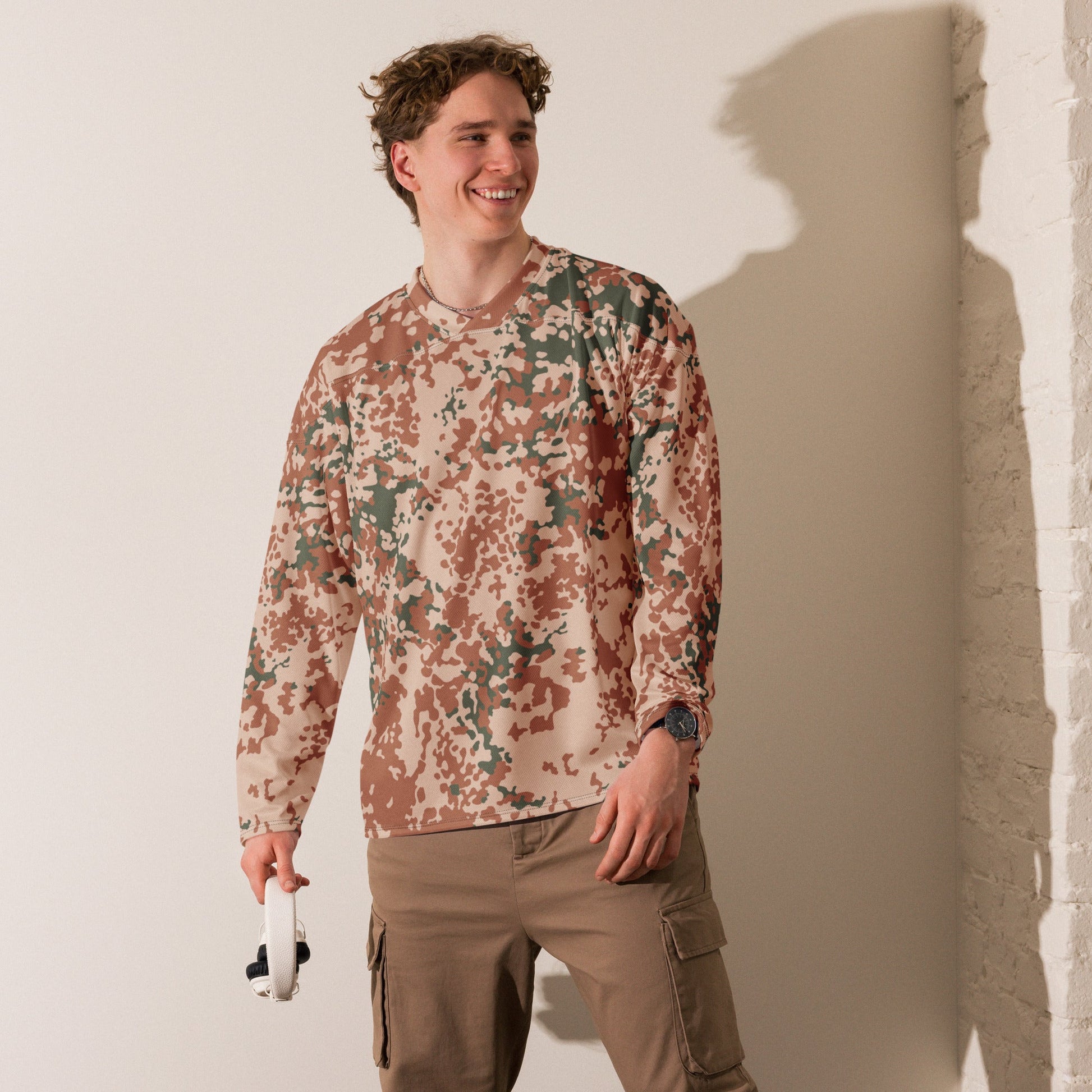 Danish Flecktarn Desert CAMO hockey fan jersey - Hockey Jerseys