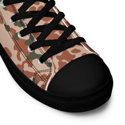 Flecktarn Scandinavian Desert CAMO Mens High-Top Canvas Shoes