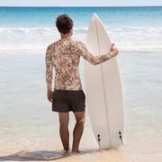 Flecktarn Desert Scandinavian CAMO Mens Long-Sleeve Rash Guard