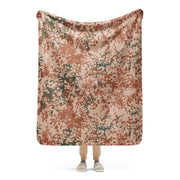 Flecktarn Desert Scandinavian CAMO Sherpa Blanket - 50″×60″
