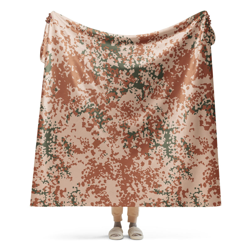 Flecktarn Desert Scandinavian CAMO Sherpa Blanket - 60″×80″