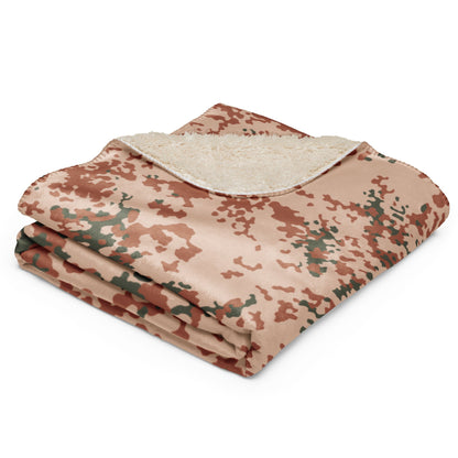 Danish Flecktarn Desert CAMO Sherpa blanket - Blankets