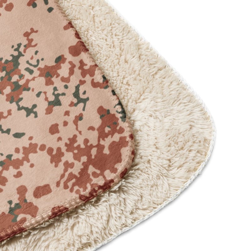 Flecktarn Desert Scandinavian CAMO Sherpa Blanket