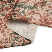 Flecktarn Desert Scandinavian CAMO Sherpa Blanket